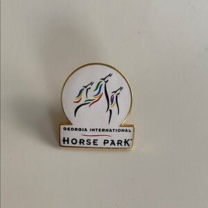 Georgia International Horse Park Vintage enameled lapel pin souvenir
